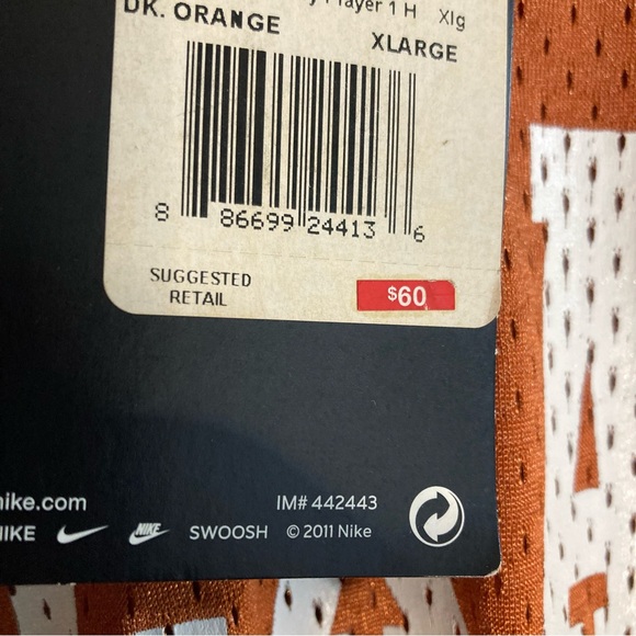 Men’s NWT Nike Texas Longhorns Jersey - Picture 7 of 7